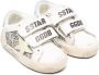 Golden Goose Kids touch-strap glitter sneakers White - Thumbnail 1