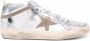Golden Goose Laminated Star and Wave mid-top sneakers Silver - Thumbnail 1