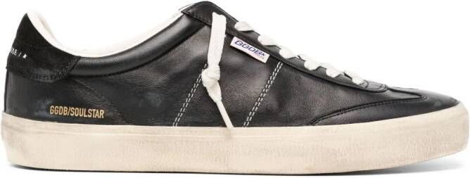 Golden Goose logo-patch lace-up sneakers Black