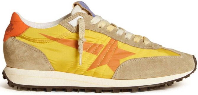 Golden Goose Marathon panelled sneakers Yellow