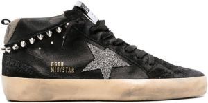Golden Goose Mid-Star crystal-embellished sneakers Black