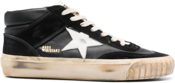 Golden Goose Mid-Star leather sneakers Black