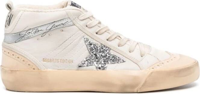Golden Goose Mid-Star leather sneakers Neutrals