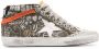 Golden Goose Mid Star lettering print high-top sneakers Green - Thumbnail 1