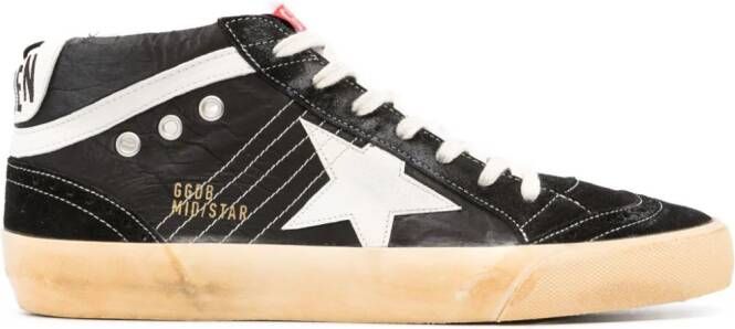 Golden Goose Midstar lace-up leather sneakers Black