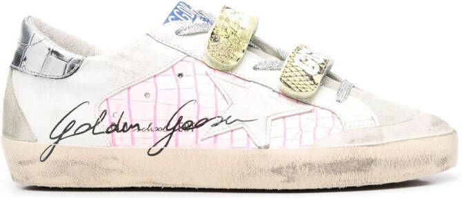 Golden Goose Old School touch-strap sneakers White