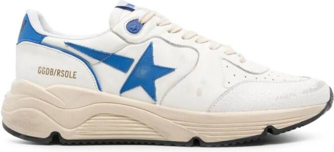 Golden Goose Running leather sneakers White
