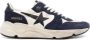 Golden Goose Running Sole leather sneakers Blue - Thumbnail 1