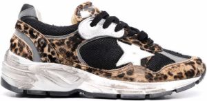 Golden Goose Running Sole leopard-patterned sneakers Brown