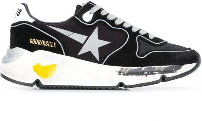 Golden Goose Running Sole panelled sneakers Black