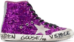 Golden Goose sequined Venice sneakers Purple