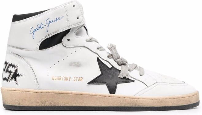 Golden Goose Sky-Star high-top lace-up sneakers White