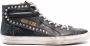 Golden Goose Slide Classic high-top distressed sneakers Black - Thumbnail 1