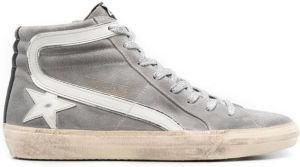 Golden Goose Slide high-top lace-up sneakers Grey