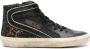 Golden Goose Slide high-top leather sneakers Black - Thumbnail 1