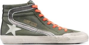 Golden Goose Slide high-top sneakers Green