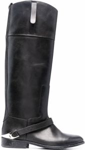 Golden Goose slip-on leather boots Black