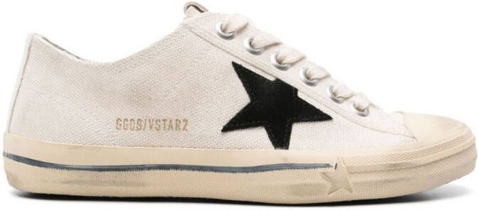 Golden Goose Star-patch canvas sneakers White
