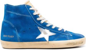 Golden Goose star-patch high-top sneakers Blue