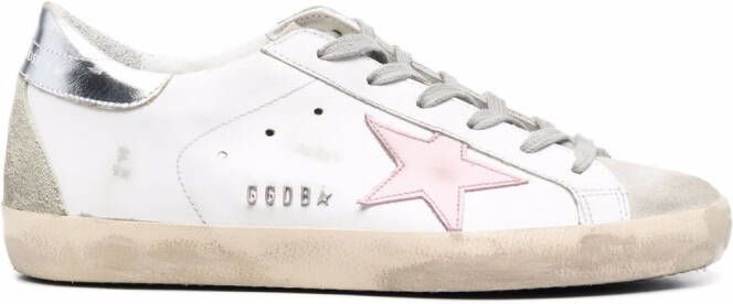 Golden Goose star-patch leather low-top sneakers White