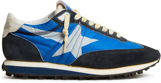 Golden Goose star-print lace-up sneakers Blue