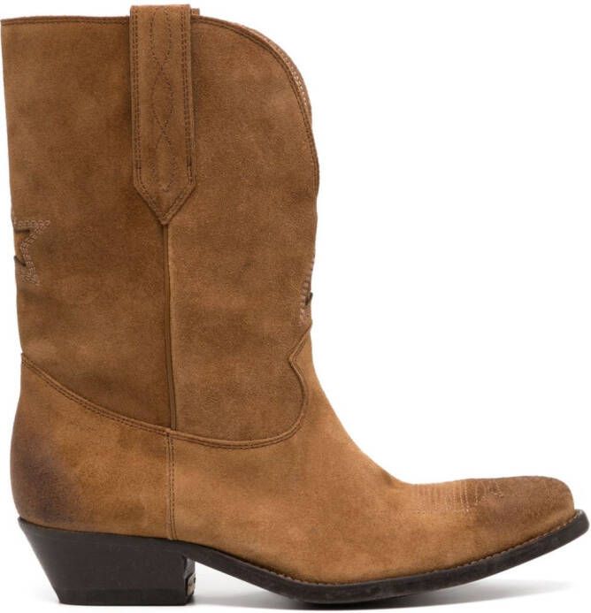 Golden Goose suede ankle boots Brown
