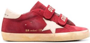 Golden Goose suede-leather touch-strap sneakers Red