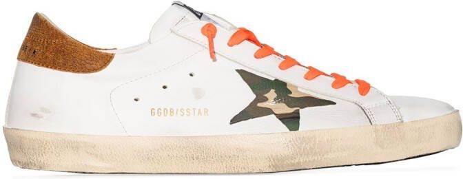 Golden Goose Super-Star camouflage-star sneakers White