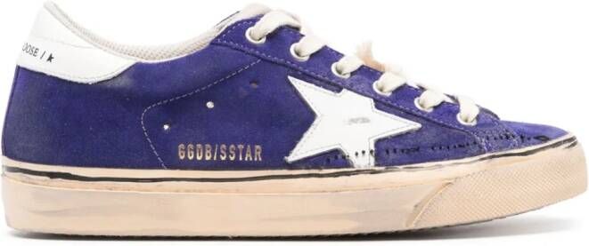 Golden Goose Super-Star distressed sneakers Purple
