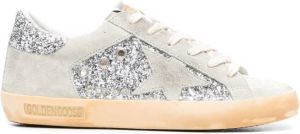 Golden Goose Super-Star glitter-detail sneakers Neutrals