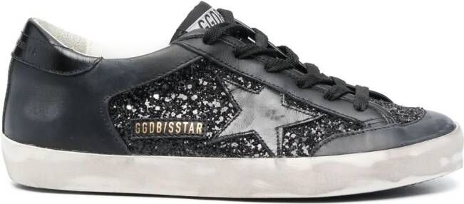 Golden Goose Super-Star glitter sneakers Black