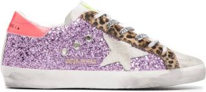 Golden Goose Super-star glitter sneakers Purple
