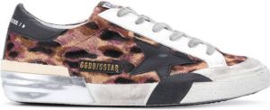 Golden Goose Super-Star leopard-print sneakers Brown