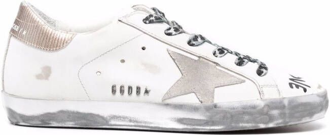 Golden Goose Super-Star Love print sneakers White