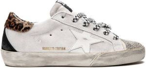 Golden Goose Super-Star low-top sneakers WHITE SILVER BEIGE BROWN LEO B