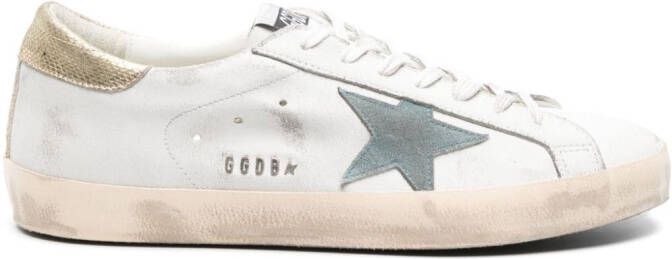 Golden Goose Super Star metallic-trim sneakers White