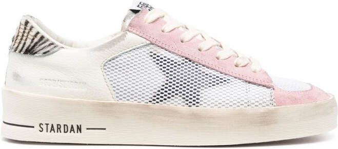 Golden Goose Super-Star panelled lace-up sneakers Pink