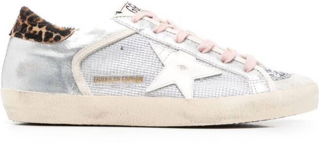 Golden Goose Super-Star panelled sneakers Silver