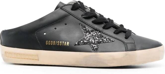 Golden Goose Super-Star Sabot leather sneakers Black