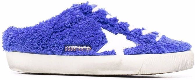 Golden Goose Super-Star Sabot shearling sneakers Blue