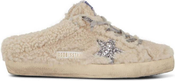 Golden Goose Super-Star Sabot shearling sneakers Neutrals