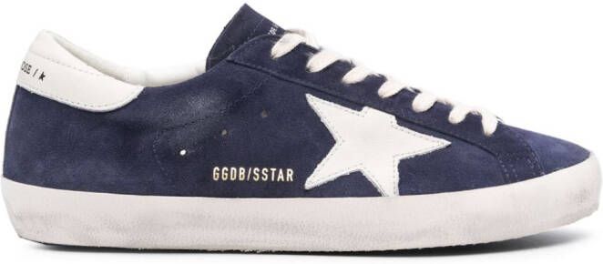 Golden Goose Super-Star suede sneakers Blue