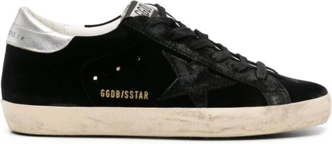 Golden Goose Super-Star velvet sneakers Black