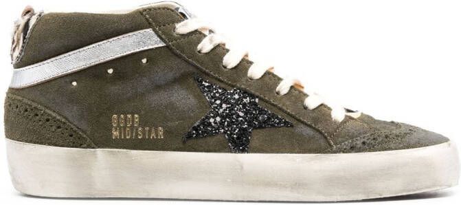 Golden Goose Superstar hi-top sneakers Green