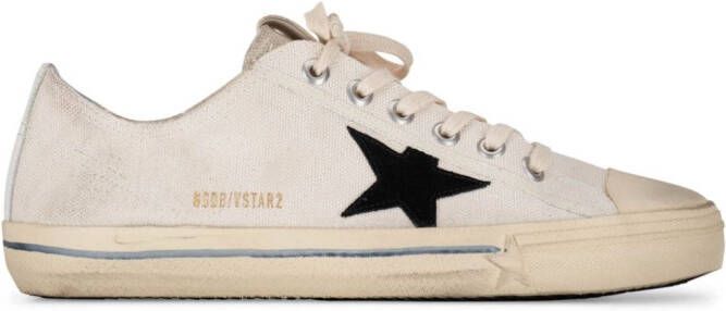 Golden Goose V-Star distressed sneakers White