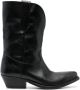 Golden Goose Western-style leather boots Black - Thumbnail 1