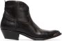 Golden Goose young leather cowboy ankle boots Black - Thumbnail 1