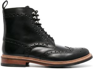 Grenson Fred brogue ankle boots Black