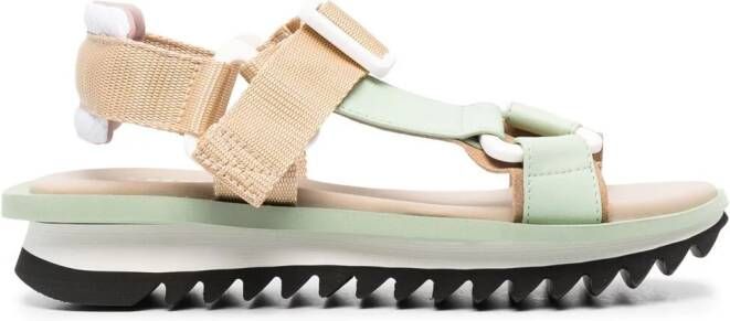 Grey Mer adjustable-strap sandals Green