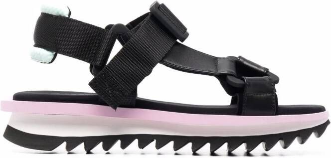 Grey Mer chunky buckle-fastening sandals Black